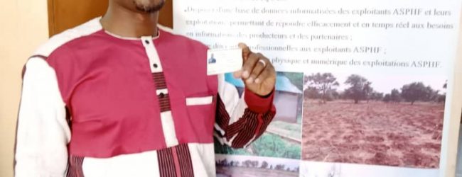 Enregistrement des ASPHF: Harouna Zoundi, un exemple à suivre