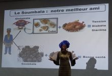 Burkina : Santé : Joëlle Yougbare encourage la consommation du Soumabala pour corriger la tension et améliorer la fertilité