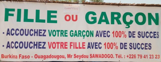 Fille ou Garçon, Seydou Sawadogo vous le “donne” à “coup sûr”