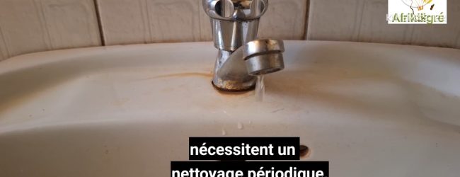 Hygiène: les canalisations dans les domiciles/édifices publics nécessitent un nettoyage périodique