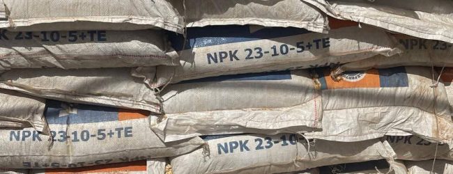 440 sacs d’engrais introduits clandestinement sur le territoire Burkinabè, saisis par la douane