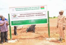 Une unité de production d’aliments fortifiés inaugurée au Burkina Faso