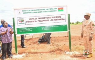 Une unité de production d’aliments fortifiés inaugurée au Burkina Faso